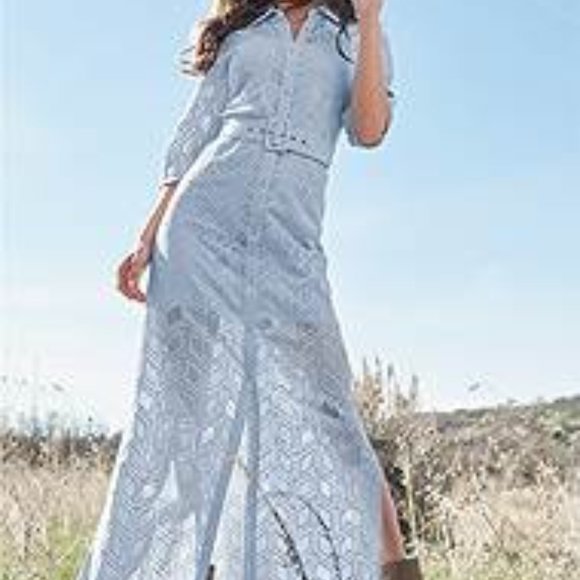 Venus Lace button down maxi dress - Picture 1 of 1